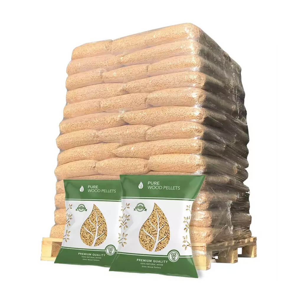 PA14.jpg Pellet di legno di faggio – Bancale da 60 sacchi da 15 kg - immagine 1